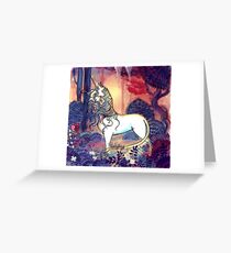 The last Unicorn Greeting Card