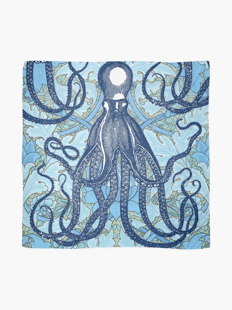 Alternate view of Antique Octopus with William Morris Wallpaper Scarf