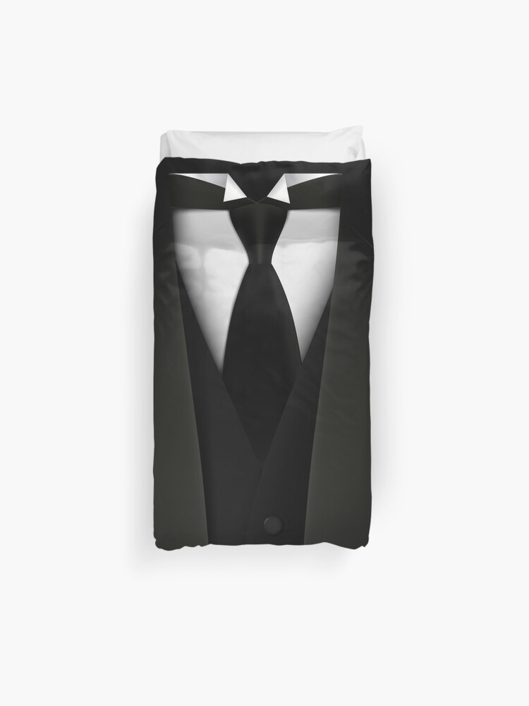 Men S Tuxedo Suit Duvet Cover By Crodesign Redbubble