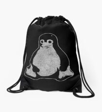 Linux Penguin Drawstring Bag