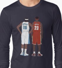 Young LeBron James And Carmelo Anthony Long Sleeve T-Shirt