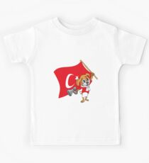 Türkei Fan Hund Kinder T-Shirt