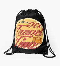 It's travel time! Drawstring Bag