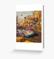Mille Miglia Vintage Art Greeting Card