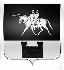 French France Coat of Arms 4653 Blason de la ville de Voulaines les Templiers Côte d'Or Poster