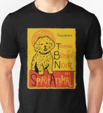 Funny Bichon Frise Cute Dog Chat Noir Mashup Art Design Unisex T-Shirt