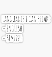 Languages I Can Speak Sticker