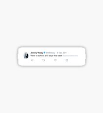 Jimmy Vesey Tweet Sticker