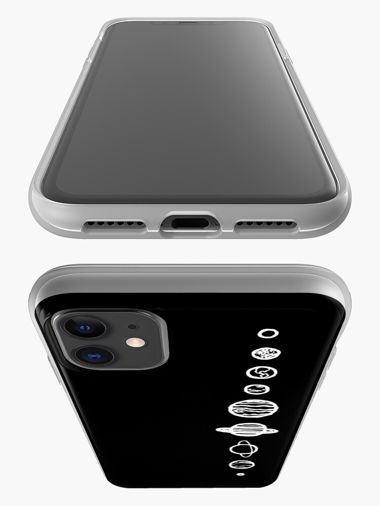 Alternate view of Black Planets iPhone Case & Cover