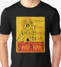 Funny Briard Cute Dog Chat Noir Mashup Art Design Unisex T-Shirt