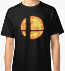 Super Smash Bros Flaming Logo Classic T-Shirt