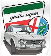 Póster Alfa Romeo Giulia Super