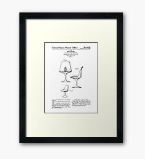 Mitte des Jahrhunderts moderner Eero Saarinen Tulip Chair Patent Design Gerahmtes Wandbild