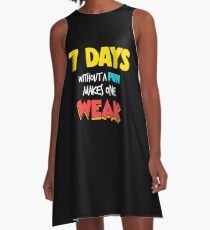 Funny Pun Joke Apparel A-Line Dress