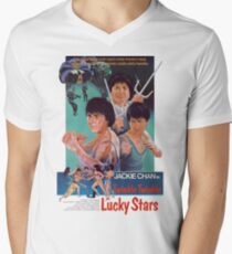 Twinkle Twinkle Glückliche Sterne T-Shirt mit V-Ausschnitt für Männer