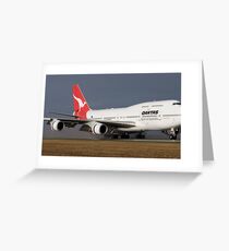 Qantas Landing Greeting Card