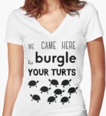 Camiseta entallada de cuello en V tus tutoriales