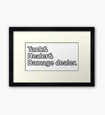 RPG Gamer Party Shirt Framed Print