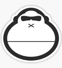 Sun Bum Monkey Black and White Sticker