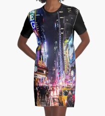 Vestido camiseta Noche de la ciudad de Nueva York