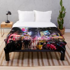 New York City Night Throw Blanket