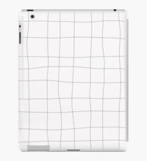 Black and white check, square iPad Case/Skin