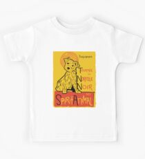Funny Norfolk Terrier Cute Dog Chat Noir Mashup Art Design Kids Tee