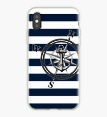 Navy Striped Nautica iPhone Case