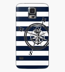 Navy Striped Nautica Case/Skin for Samsung Galaxy
