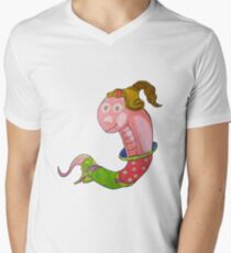Chinese Zodiac Serpent Men's V-Neck T-Shirt