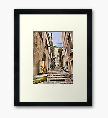 pictures at an exhibition...in Taormina Framed Print