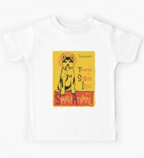 Funny Shiba Inu Cute Dog Chat Noir Mashup Art Design Kinder T-Shirt
