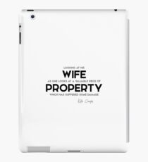 wife property - kate chopin iPad Case/Skin