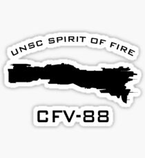 UNSC Spirit of Fire CFV-88 Ship Profile Sticker