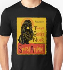 Funny Sussex Spaniel Cute Dog Chat Noir Mashup Art Design Unisex T-Shirt