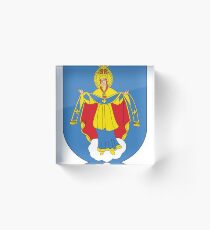Maladzyechna coat of arms, Belarus Acrylic Block