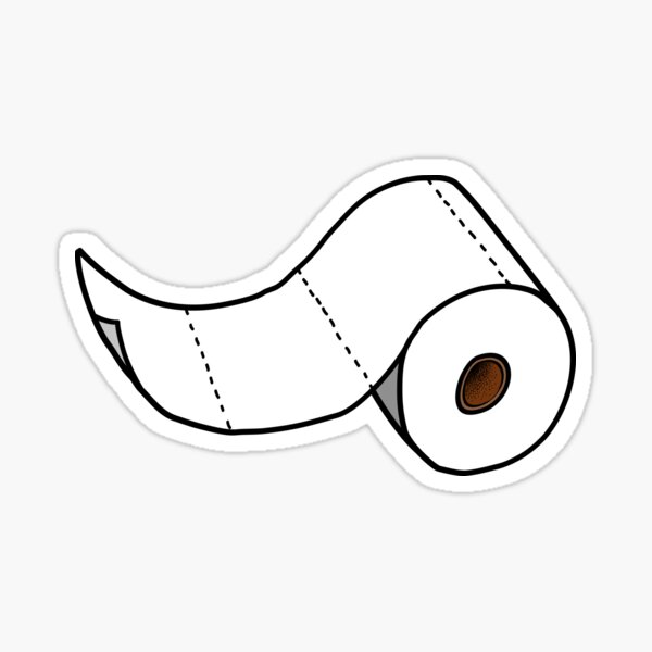 Toilet Paper Stickers Redbubble
