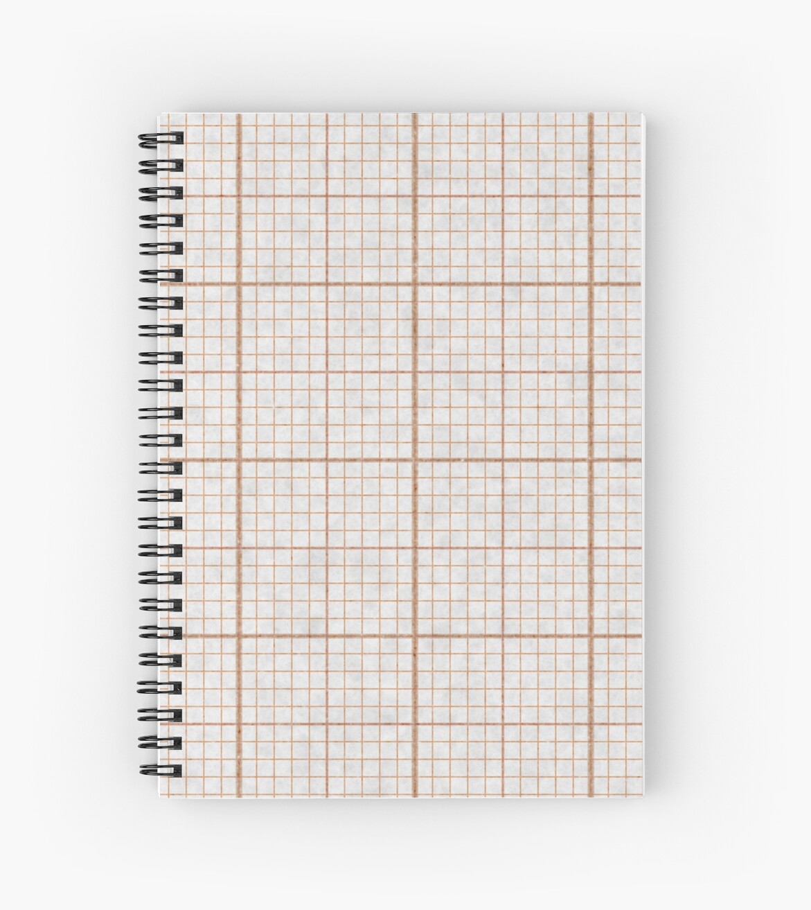 red millimeter paper spiral notebooks by alexander nedviga redbubble