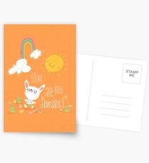 You Are My Sunshine Postcards