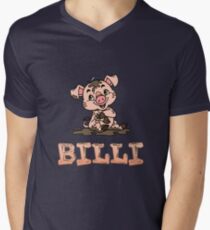 Billi Piggy Men's V-Neck T-Shirt