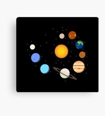 Solar System T Shirt - Awesome Gift For Space Geeks Canvas Print