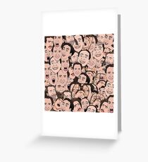Nicolas Cage All Over Greeting Card