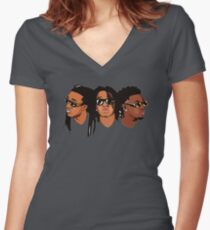 Migos Culture Women's Fitted V-Neck T-Shirt
