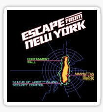 ESCAPE FROM NEW YORK - CITY MAP Sticker