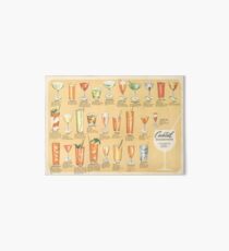 Mid Century Cocktail Suggestions Vintage Design Art Board