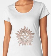 Supernatural rose gold glitter Women's Premium T-Shirt