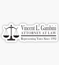 Vincent Gambini Attorney At Law Sticker