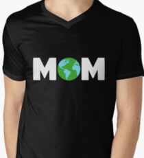 Mother Earth Mom Climate Change Earth Day 2018 Men's V-Neck T-Shirt