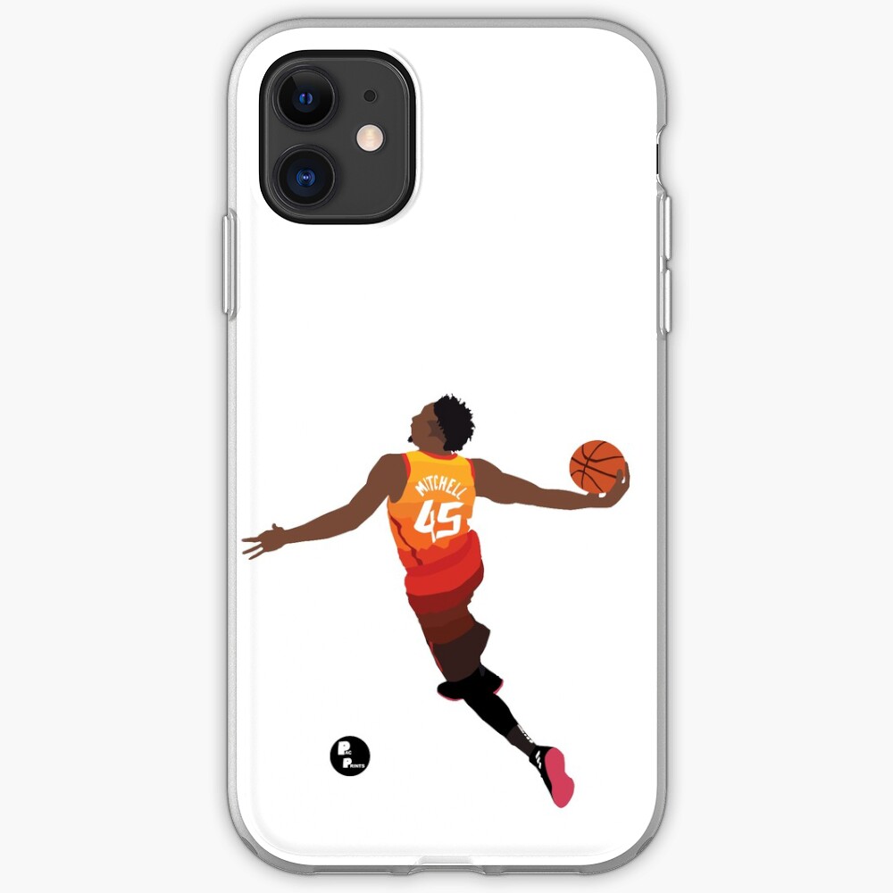 Donovan Mitchell 'The Spida' Dunk Minimalistische Kunst // Telefonkasten, Hemden, Aufkleber und mehr iPhone-Hülle & Cover