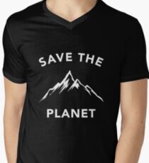 Save The Planet Climate Change Earth Day 2018 Men's V-Neck T-Shirt